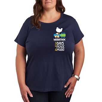 Plus Size Woodstock Poster Graphic Tee