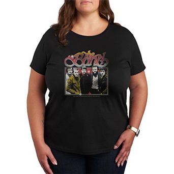 Plus Size The Band Distressed Graphic Tee