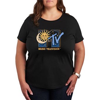 Plus Size MTV Celestial Logo Graphic Tee