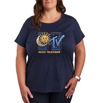Plus Size MTV Celestial Logo Graphic Tee