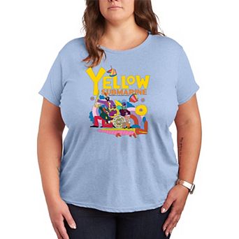 Plus Size The Beatles Yellow Submarine Graphic Tee
