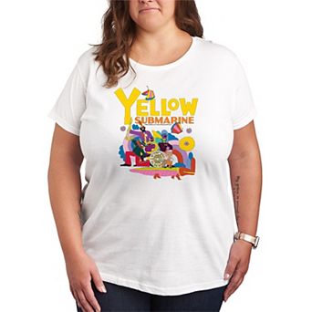 Plus Size The Beatles Yellow Submarine Graphic Tee
