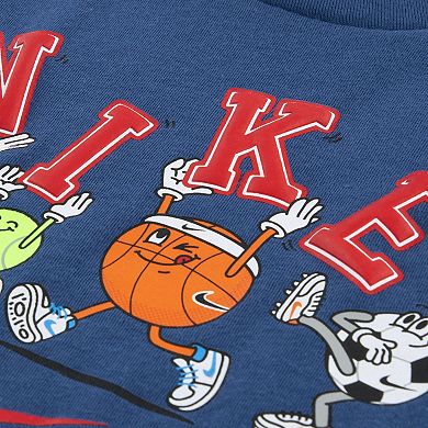 Toddler Boys Nike Multi Sport Ball Short Sleeve T-shirt