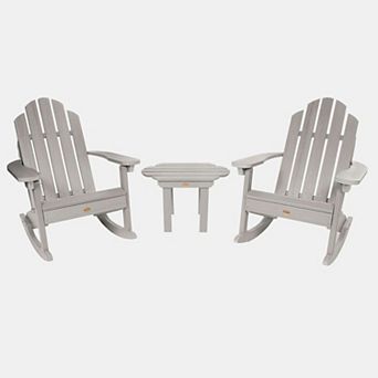 Highwood USA 3 pc Classic Westport Rocking Chair & Table Set