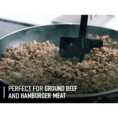 Zulay Kitchen Ground Beef Chopper Tool Hamburger Smasher Tool - Food Grade Nylon Heat Resistant