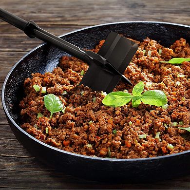 Zulay Kitchen Ground Beef Chopper Tool Hamburger Smasher Tool - Food Grade Nylon Heat Resistant