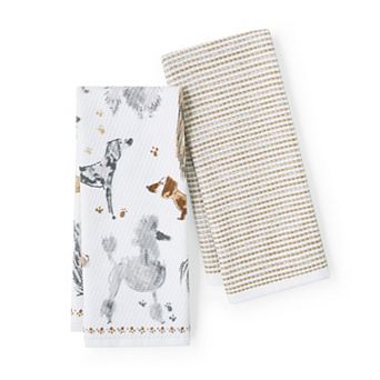Caro Home Dog Day 2 pc Kitchen Towel Set