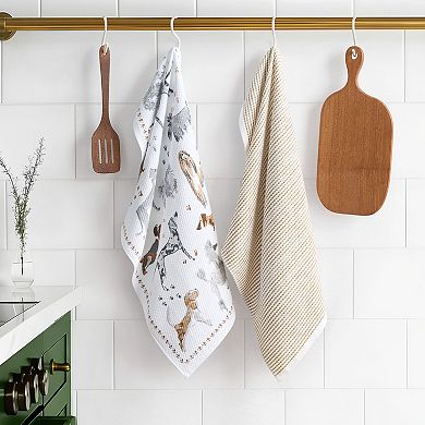 Caro Home Dog Day 2-Piece Kitchen Towel Set