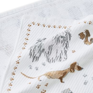 Caro Home Dog Day 2-Piece Kitchen Towel Set