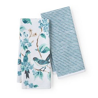 Caro Home Bird Blossom 2 pc Kitchen Towel Set