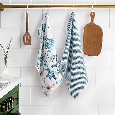 Caro Home Bird Blossom 2-Piece Kitchen Towel Set