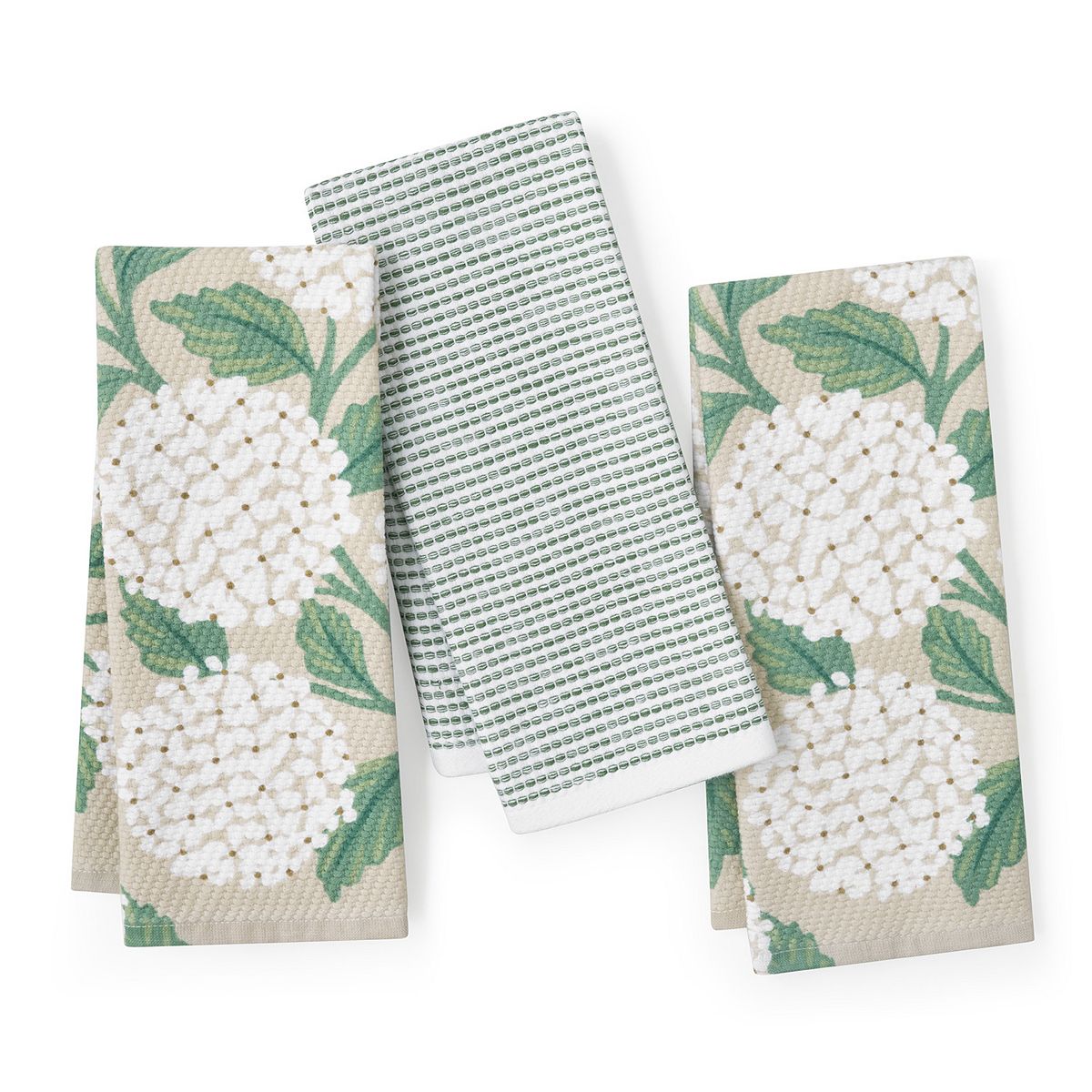 Caro Home Hydrangea Field 3-Piece Kitchen Towel Set