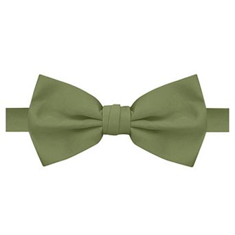 Men's Solid Banded Bow Tie