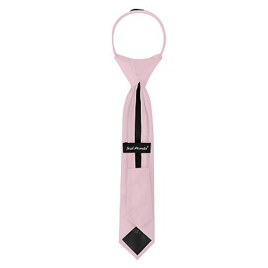 Kid's 11 inch Solid Zipper Tie