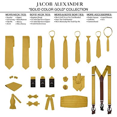 Kid's 11 inch Solid Zipper Tie