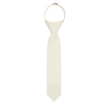 Kid's 11 inch Solid Zipper Tie
