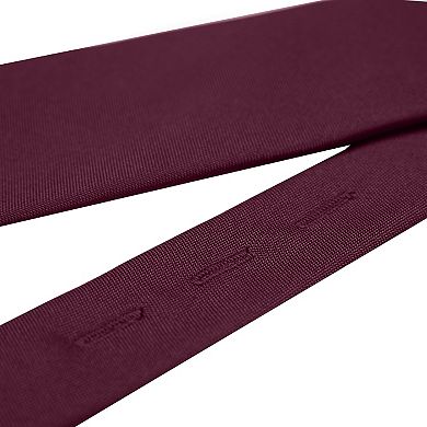 Jacob Alexander Men's Solid Clip-On Uniform Tie with Buttonholes