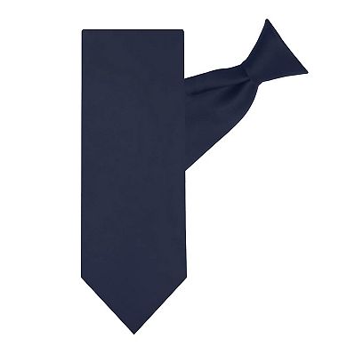 Men's Solid Clip-On Tie