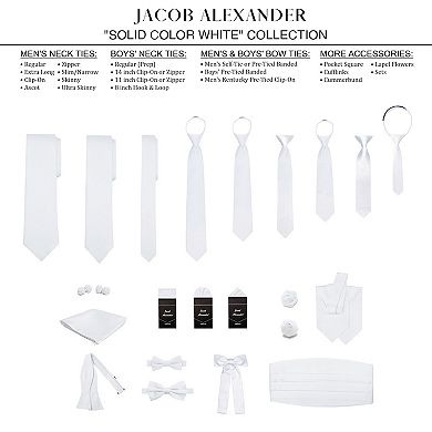 Kid's 11 inch Solid Clip-On Tie