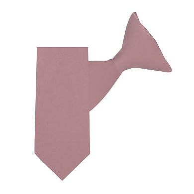 Kid's 11 inch Solid Clip-On Tie