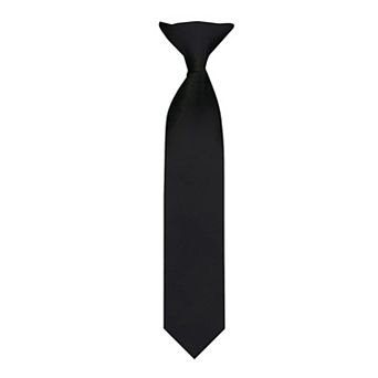 Kid's 11 inch Solid Clip-On Tie