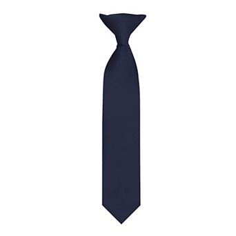 Kid's 11 inch Solid Clip-On Tie