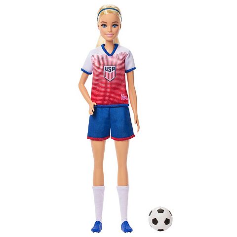 Детские куклы Barbie Soccer Fashion Doll Dressed in Removable Sport-Themed Outfit
