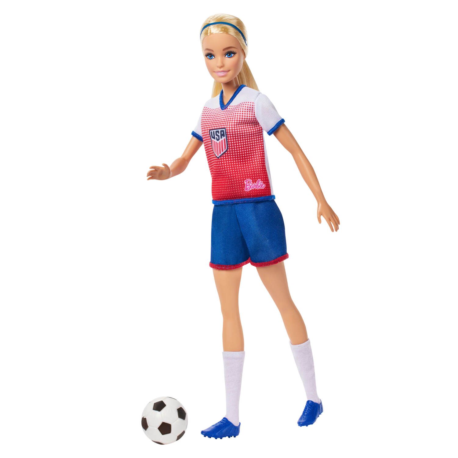 Детская кукла Barbie Soccer Fashion Doll Dressed in Removable Sport-Themed Outfit — фото 3