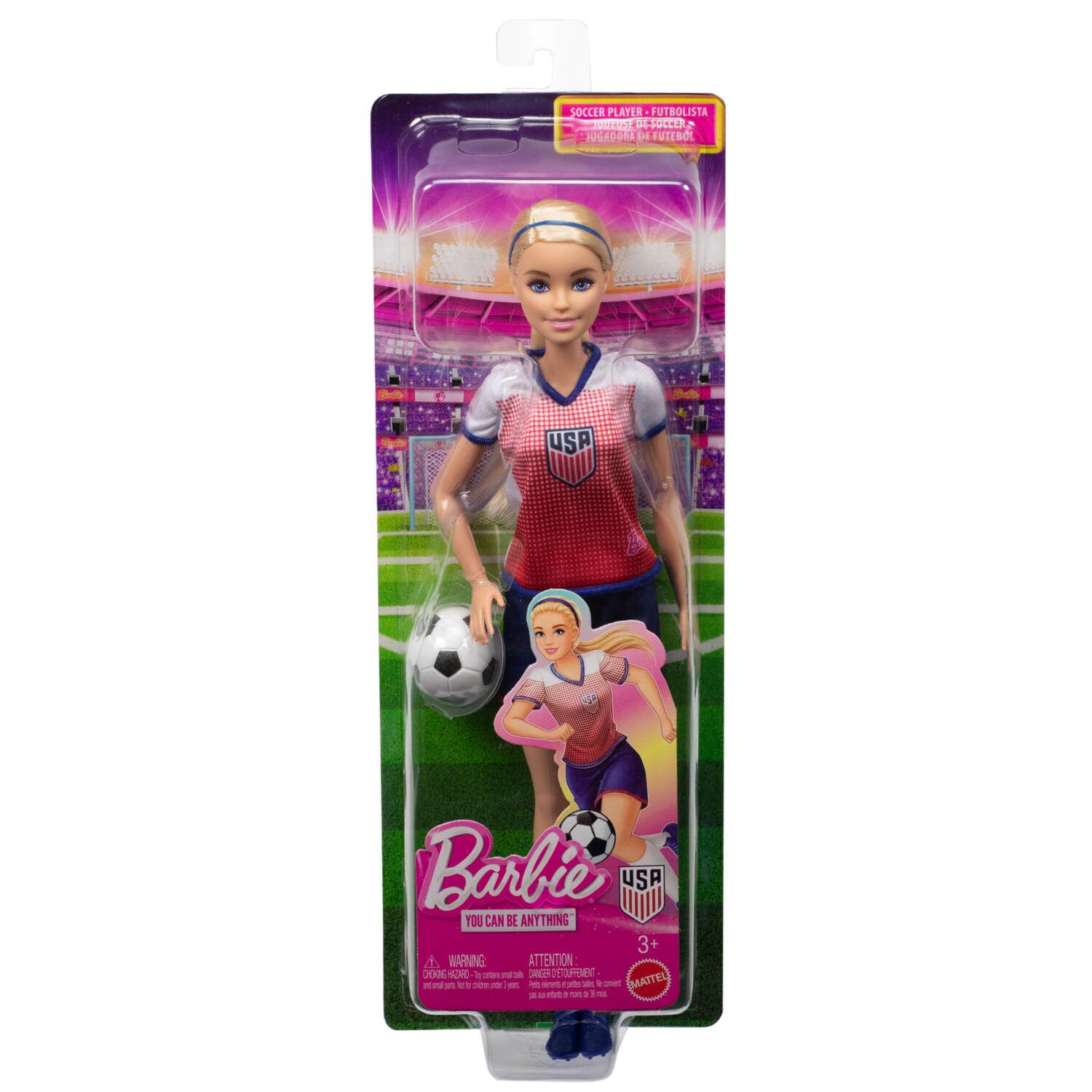 Детская кукла Barbie Soccer Fashion Doll Dressed in Removable Sport-Themed Outfit — фото 4