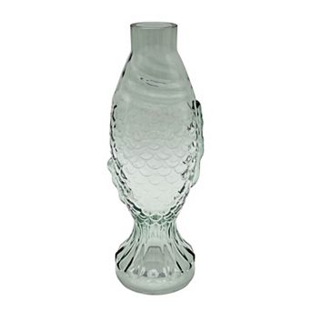 Everyday Decor Fish-Shaped Glass Vase