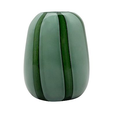 Everyday Decor Striped Glass Vase