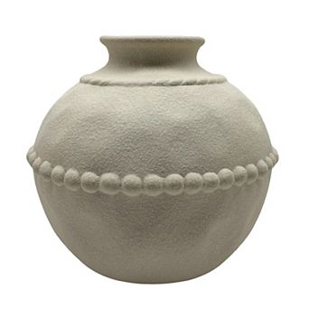 Everyday Decor Beaded Ceramic Vase Large