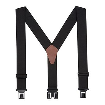 Suspender Store 1.5" Belt Clip Suspenders - Black