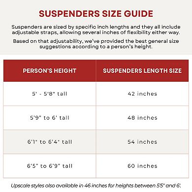 Suspender Store 1.5" Belt Clip Suspenders - Black