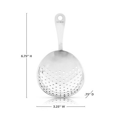 Harrison Julep Strainer in Silver Viski®