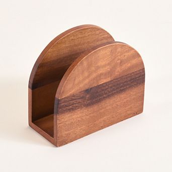 Solid Acacia Vertical Napkin Holder