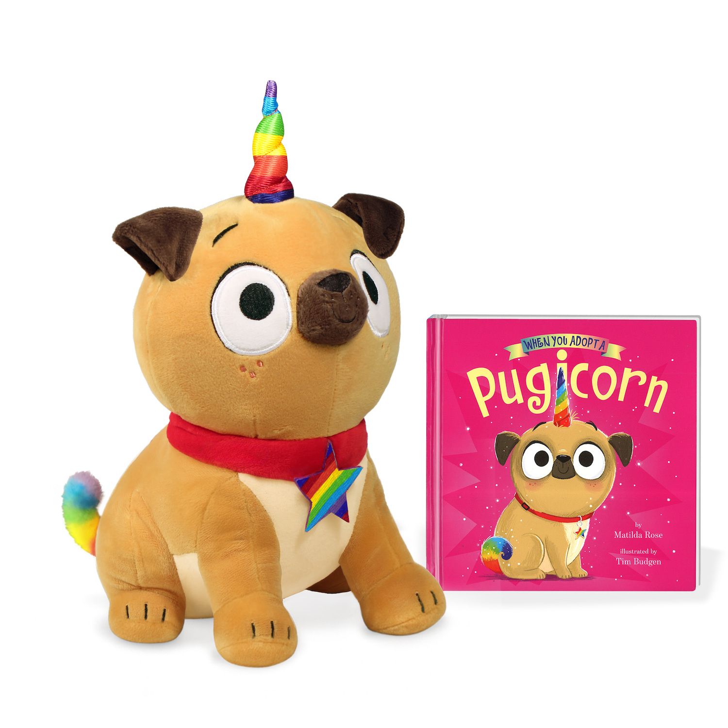 Детские мягкие игрушки Kohl's Cares When You Adopt A Pugicorn Plush Toy & Book Bundle