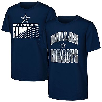 Youth Outerstuff Navy Dallas Cowboys Never Quit 2-Pack T-Shirt Set