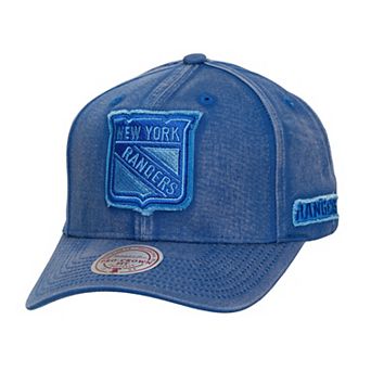 Men's Mitchell & Ness Blue New York Rangers Downtown Snow Wash Pro-Crown Adjustable Hat