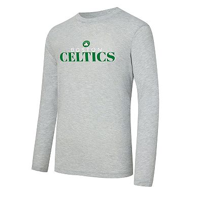 Men's Concepts Sport Green Boston Celtics Regulate Long Sleeve T-Shirt & Plaid Pant Set