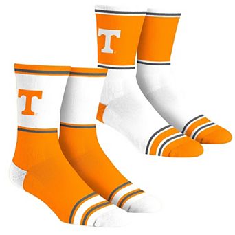 Unisex Rock Em Socks Tennessee Volunteers 2-Pack Color Block Crew Socks Set