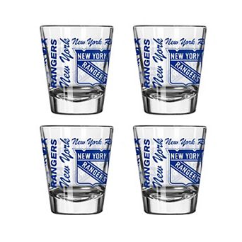 New York Rangers 4-Pack 2oz. Shot Glass Set