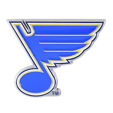 Logo Brands St. Louis Blues Embossed Color Auto Emblem