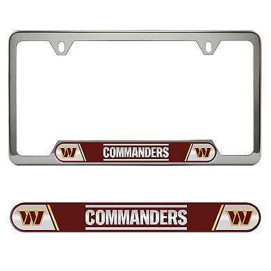 Logo Brands Washington Commanders Embossed License Plate Frame