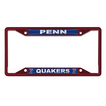 WinCraft Pennsylvania Quakers Metal License Plate Frame