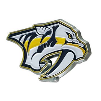 Logo Brands Nashville Predators Embossed Color Auto Emblem
