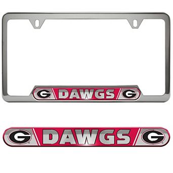Logo Brands Georgia Bulldogs Embossed License Plate Frame
