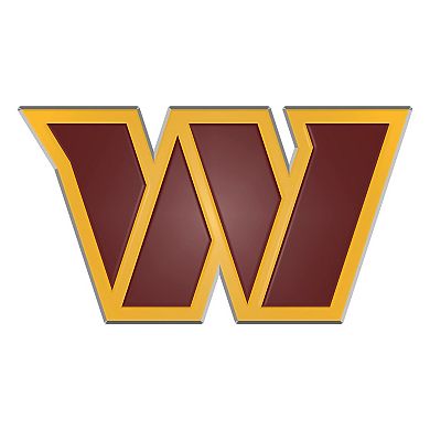 Logo Brands Washington Commanders Embossed Color Auto Emblem