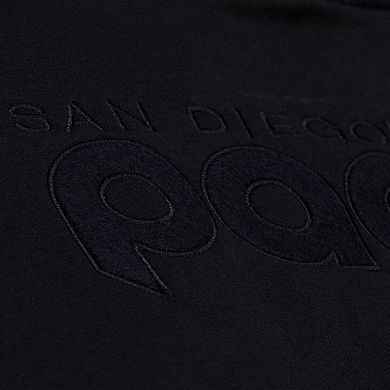 Men's Mitchell & Ness Black San Diego Padres Phantom Fleece Crewneck Sweatshirt