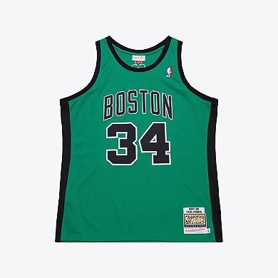 Men's Mitchell & Ness Paul Pierce Kelly Green Boston Celtics 2007-08 Hardwood Classics Authentic Jersey